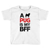 a pug is my bff Toddler T-shirt