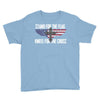 stand for the flag kneel for the cross Youth Tee