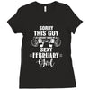 sorry this guy is already taken by a super sexy  february girl Ladies Fitted T-Shirt