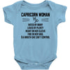 Capricorn Woman Baby Onesie