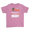 Halloween Kings Are Born In May Youth Tee