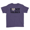 i love my soldier hunter camouflage Youth Tee