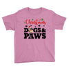 christmas dogs and paws Youth Tee