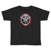 cotton captain america shield distressed, ideal gift or present Toddler T-shirt
