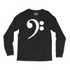 bass cleff funny Long Sleeve Shirts