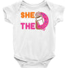 She Wants The D Dunkin Donuts Baby Onesie