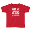 kiss me i'm drunk or irish Toddler T-shirt