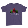 lumberjack tree merry christmas Youth Tee