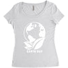 earth day planet Women's Triblend Scoop T-shirt