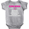Gemini Woman Baby Onesie