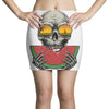 watermelon skull Mini Skirts