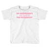 on wednesdays we smash the patriarchy Toddler T-shirt