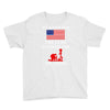 We Stand For The Flag We Kneel For The Fallen Youth Tee