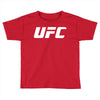 ufc white logo Toddler T-shirt