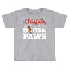 christmas dogs and paws Toddler T-shirt