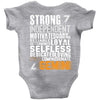 Strong Independent Motivated Gemini Baby Onesie