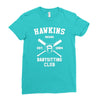 hawkins babysitting club indiana mike dustin eleven demogorgon strange Ladies Fitted T-Shirt