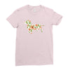 dachshund flower Ladies Fitted T-Shirt