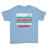 nobody's walking out on this fun old fashioned family christmas we're Youth Tee