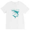 polygon shark V-Neck Tee