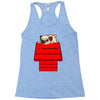 snoopy parody pug w Racerback Tank
