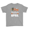 Halloween Kings Are Born In April Youth Tee