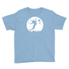 skiier moon moonlight silhouett Youth Tee