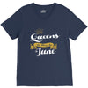 queens are born in june V-Neck Tee