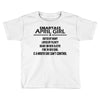 Smartass April Girl Toddler T-shirt