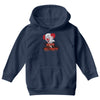 happy halloween clown Youth Hoodie
