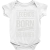 legends are born in december Baby Onesie