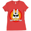 too hip to hop   bunny easter Ladies Fitted T-Shirt