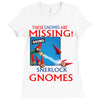Sherlock Gnomes Ladies Fitted T-Shirt