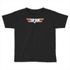top gun logo cool retro Toddler T-shirt