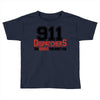 911 dispatcher heroes black logo Toddler T-shirt