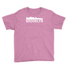 brooklyn city skyline silhouette Youth Tee