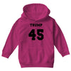 Trump 45 jersey number Youth Hoodie