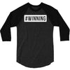 #winning printed 3/4 Sleeve Shirt