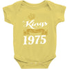kings are born in 1975 Baby Onesie