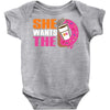 She Wants The D - Dunkin Donuts Baby Onesie
