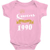 queens are born in 1990 Baby Onesie