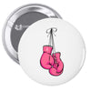 boxing gloves breast cancer Pin-back button