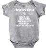 Capricorn Woman Baby Onesie