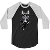 bull dog american falg 3/4 Sleeve Shirt