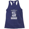 Never Underestimate A Papa With An Engineer Degree Racerback Tank