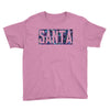 santa colorful glitter Youth Tee