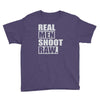real men shoot raw Youth Tee