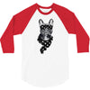 bull dog american falg 3/4 Sleeve Shirt