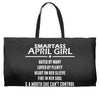 Smartass April Girl Weekender Totes