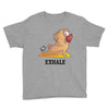 yoga pug exhale Youth Tee